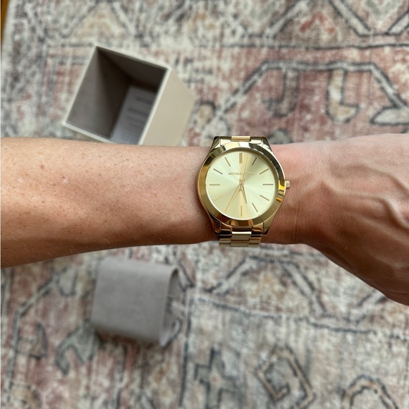 Slim Runway Gold-Tone Stainless Steel Watch - Picture 4 of 6